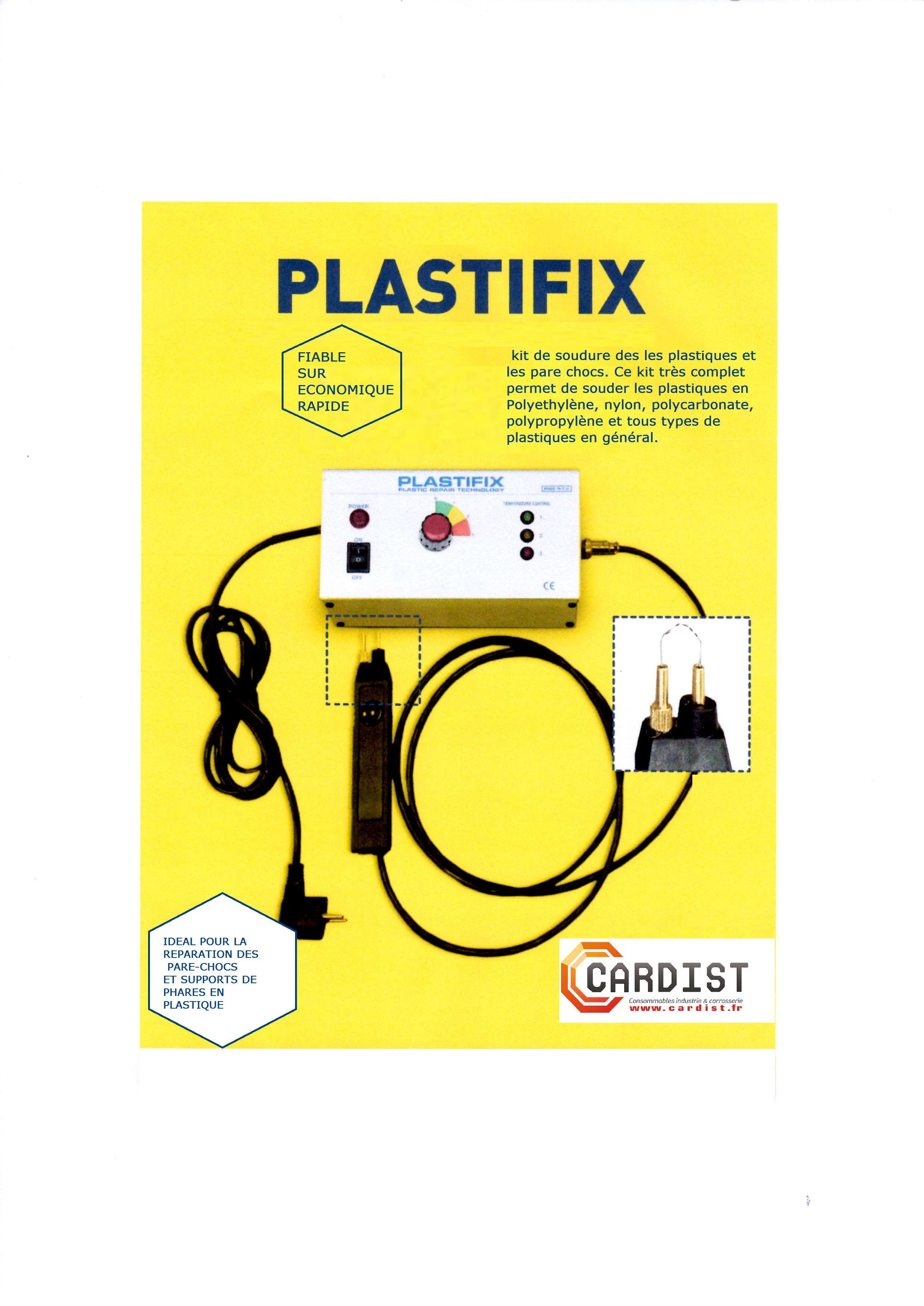 Kit soudure pour plastiques et pare chocs PLASTIFIX