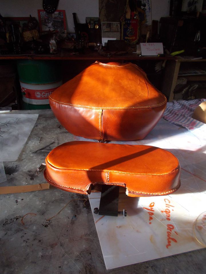 pouf passager road King et appui dos