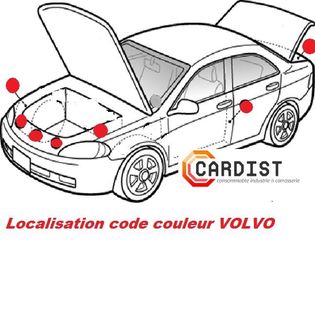 Bombe de peinture -Code 344 - NEW FASHION LINEAR MET - POUR VOLVO  + SPRAY VERNIS 400ML